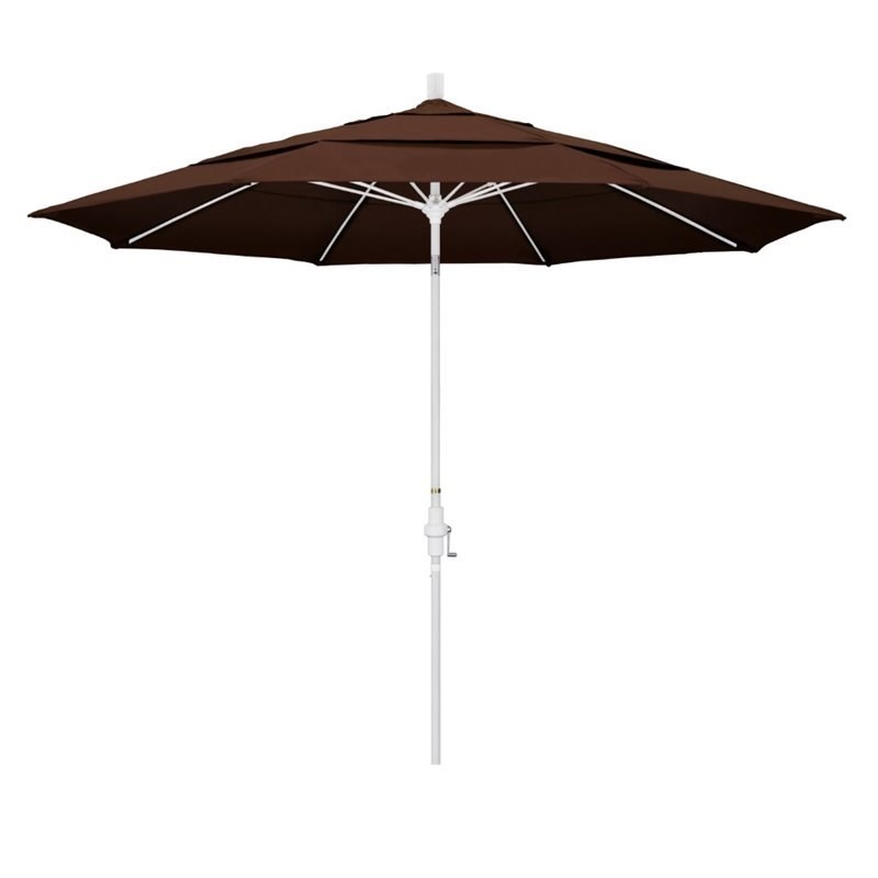 California Umbrella 11' Patio Umbrella in Bay Brown