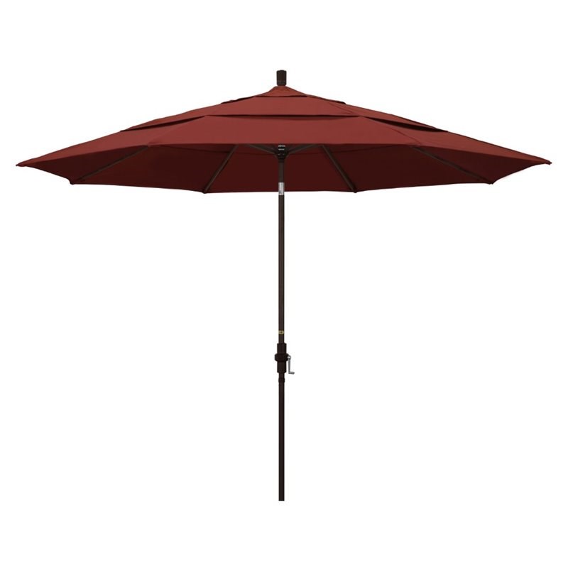 California Umbrella 11' Patio Umbrella in Henna