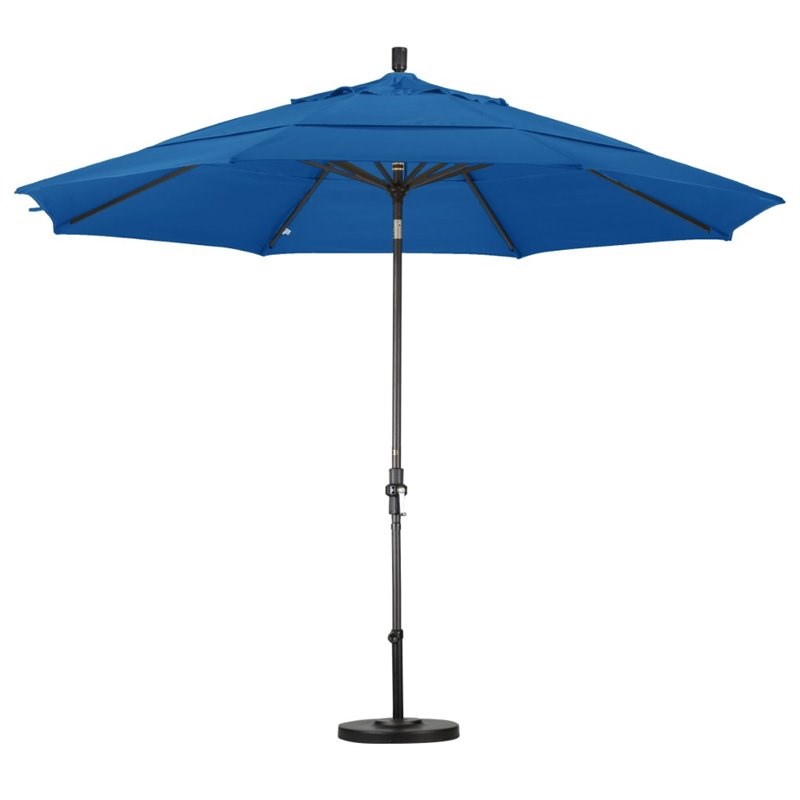 California Umbrella 11' Patio Umbrella in Pacific Blue