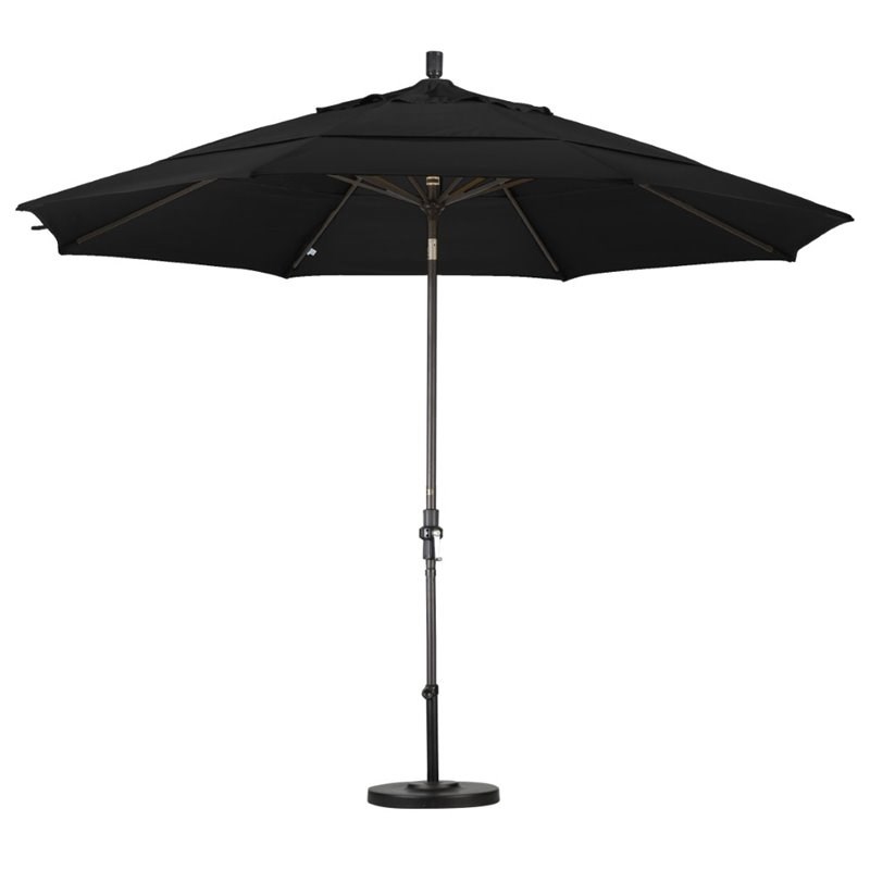 California Umbrella 11' Patio Umbrella in Black