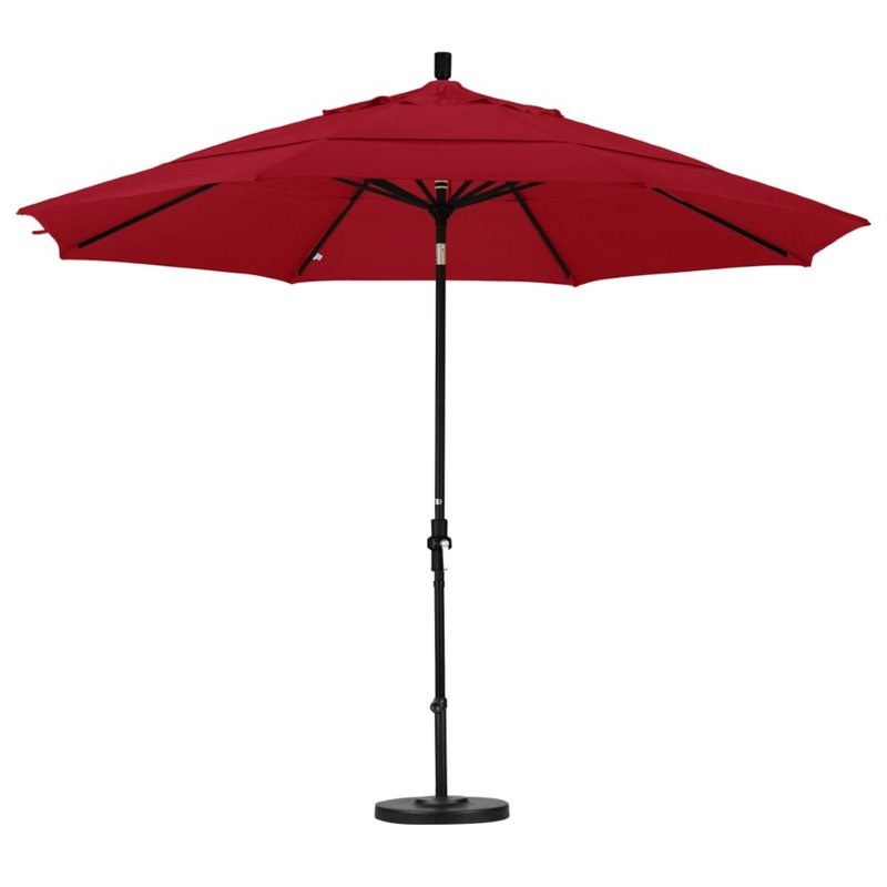 California Umbrella 11' Patio Umbrella in Jockey Red