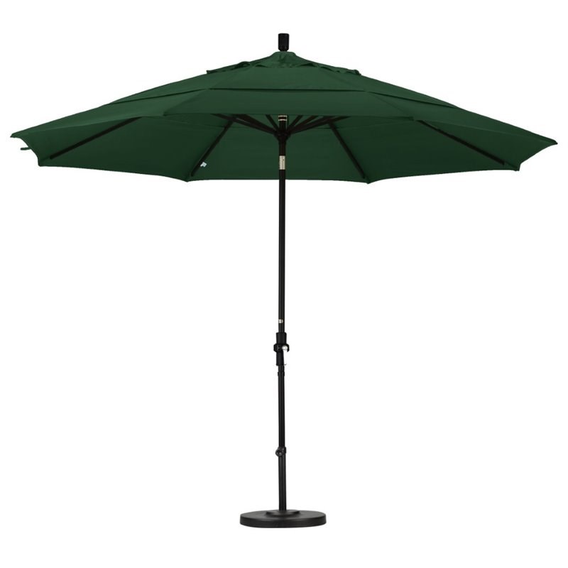 California Umbrella 11' Patio Umbrella in Forest Green