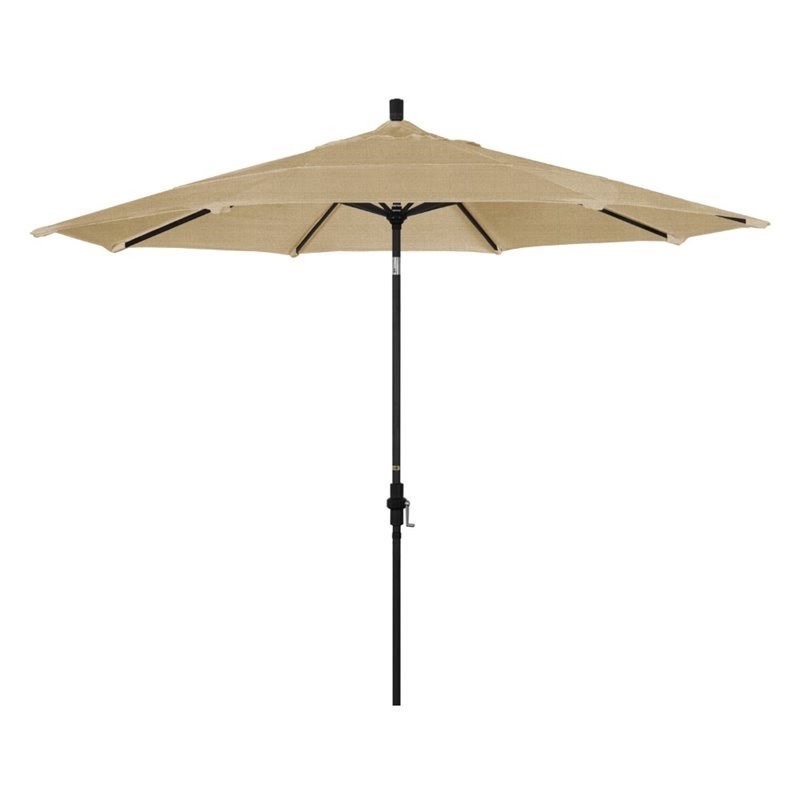 California Umbrella 11' Patio Umbrella in Linen Sesame