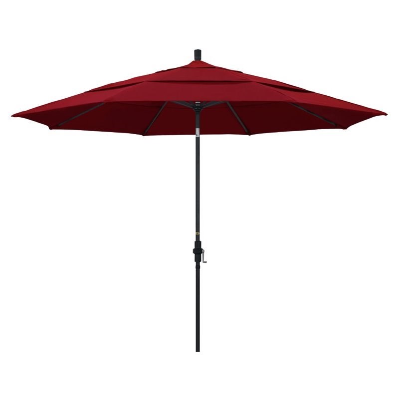 California Umbrella 11' Patio Umbrella in Red