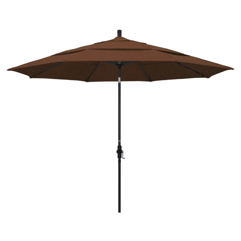 California Umbrella 11' Patio Umbrella in Teak