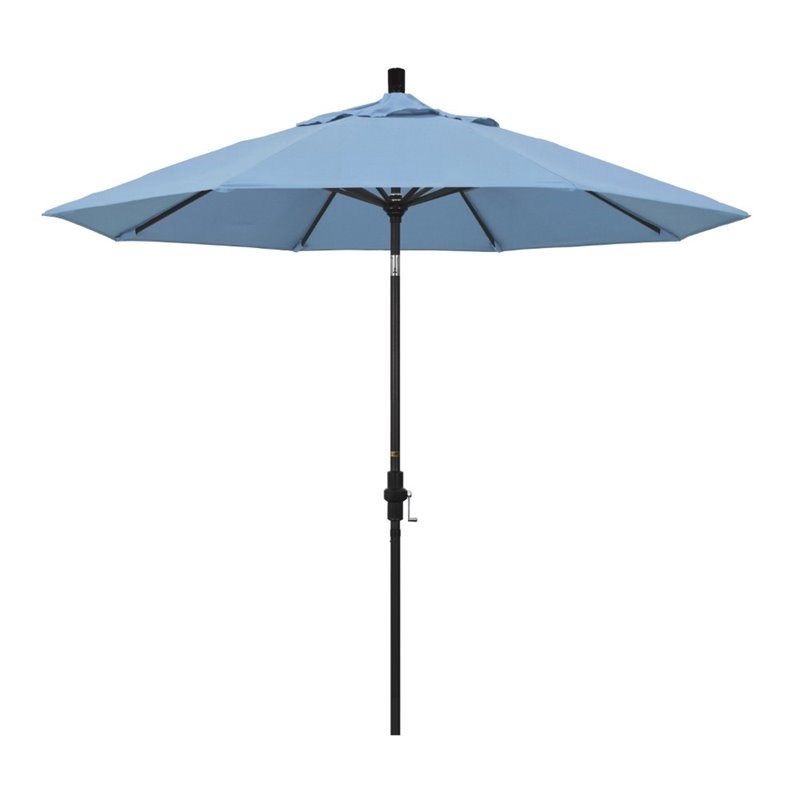 California Umbrella 9' Patio Umbrella in Air Blue