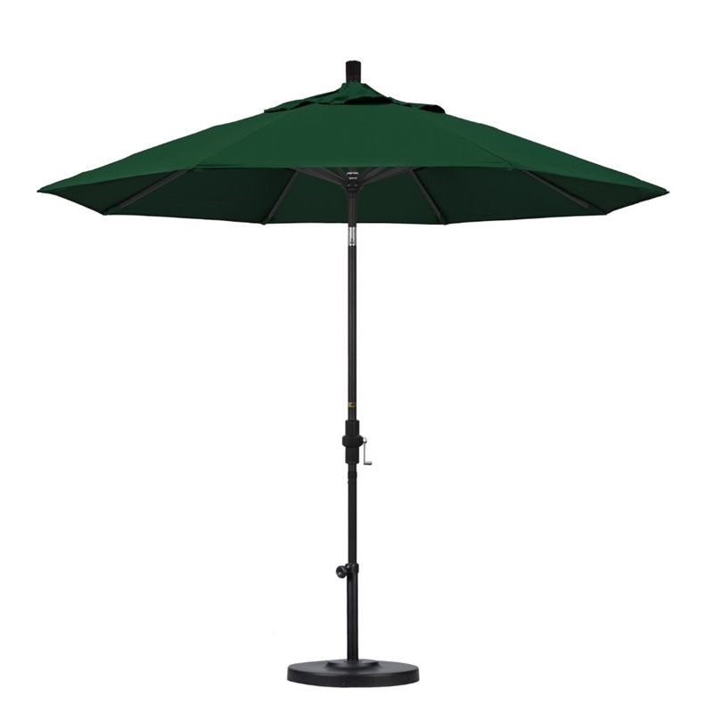 California Umbrella 9' Patio Umbrella in Forest Green