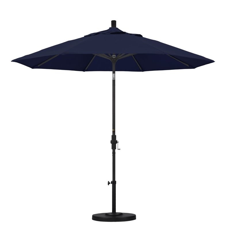 California Umbrella 9' Patio Umbrella in Navy Blue