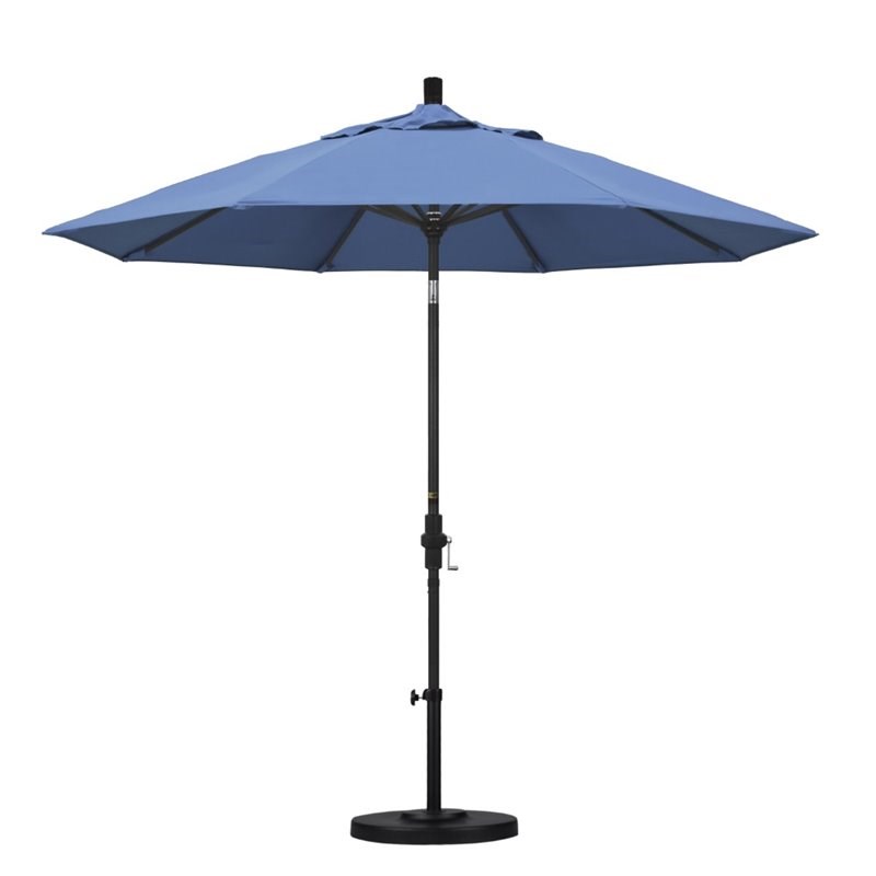 California Umbrella 9' Patio Umbrella in Forest Blue