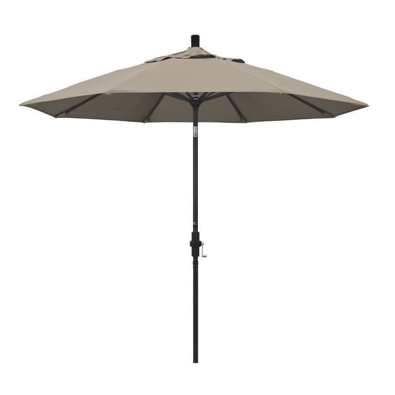 California Umbrella 9' Patio Umbrella in Taupe