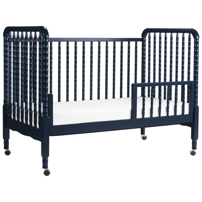 DaVinci Jenny Lind Solid Wood 3-in-1 Convertible Crib in Navy Blue