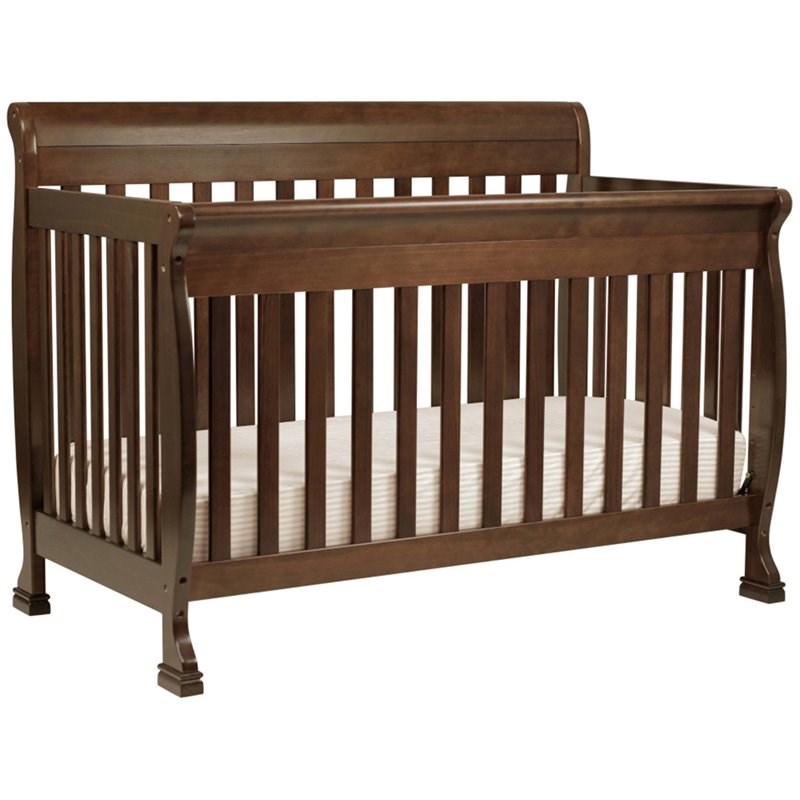 4-in-1 Convertible Classic Crib and Dresser Set with Changing Tray in