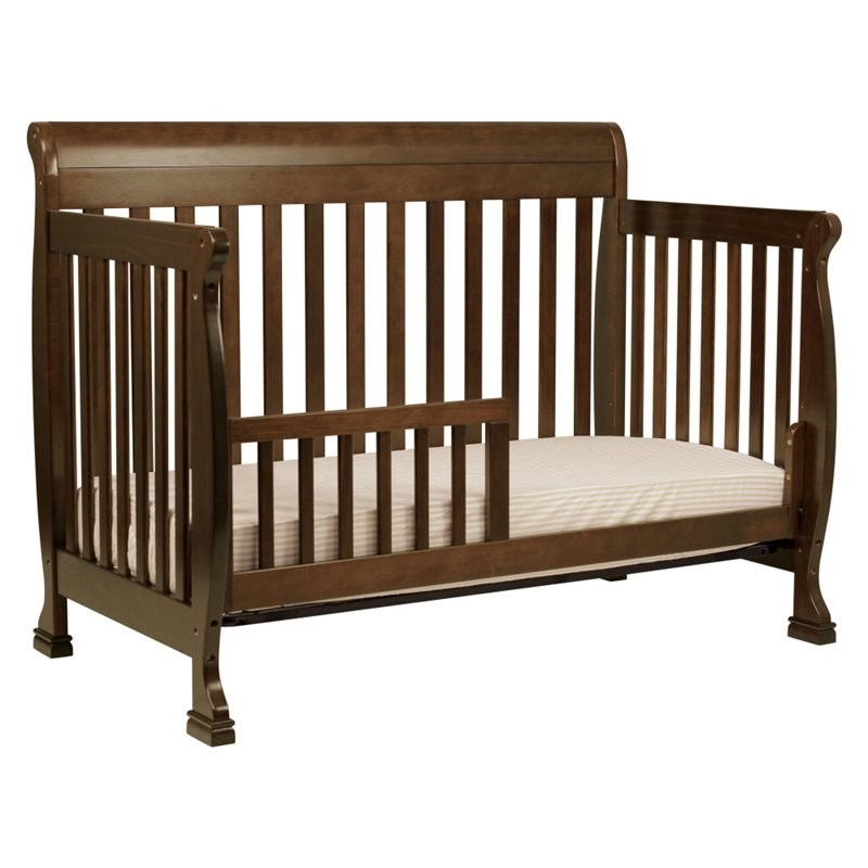 4-in-1 Convertible Classic Crib and Dresser Set with Changing Tray in