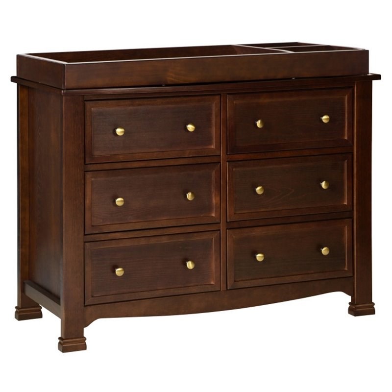 4-in-1 Convertible Classic Crib and Dresser Set with Changing Tray in