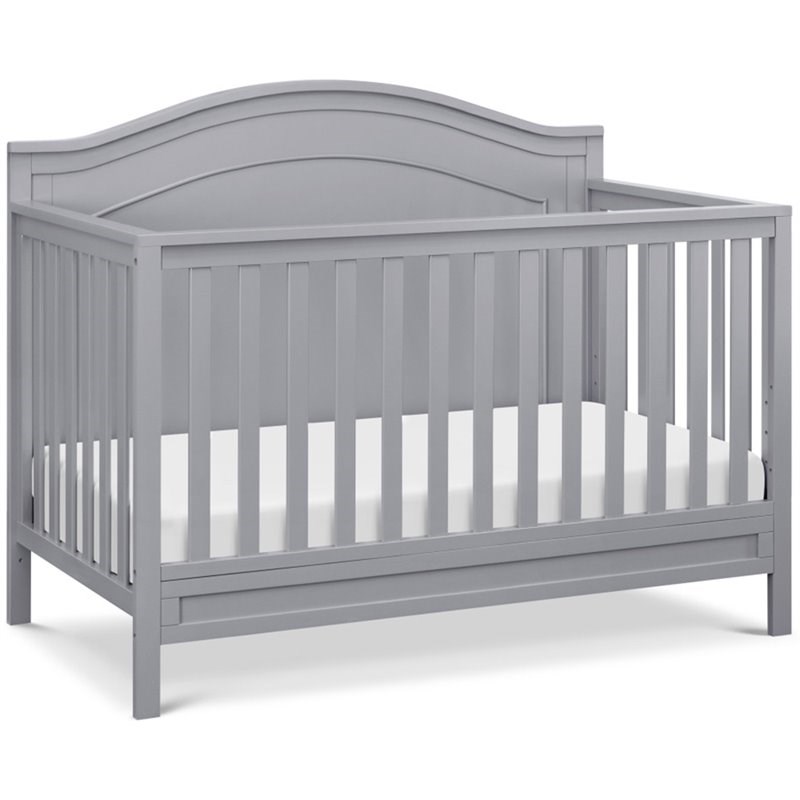 4in1 Convertible Crib and Dresser Changing Table Set with Mattress in Gray Homesquare