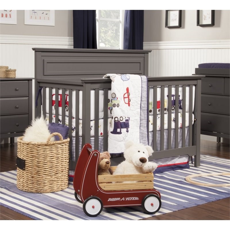 slate gray crib