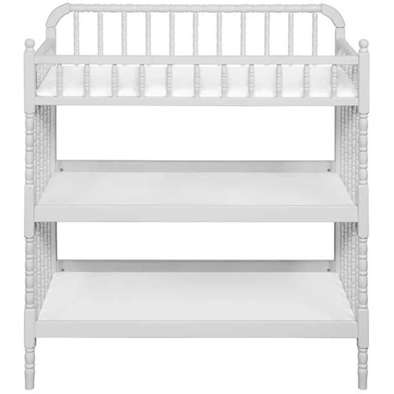 3 in 1 Convertible Crib Set with Matching Changing Table and Dresser in Fog Gray