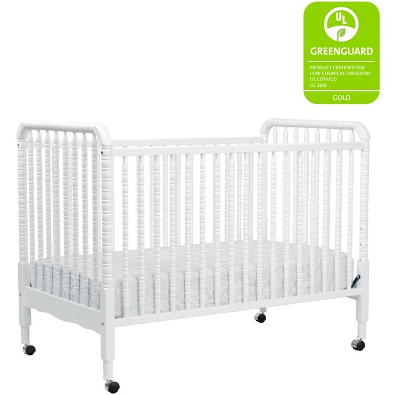 3 in 1 Convertible Crib Set with Matching Changing Table in White