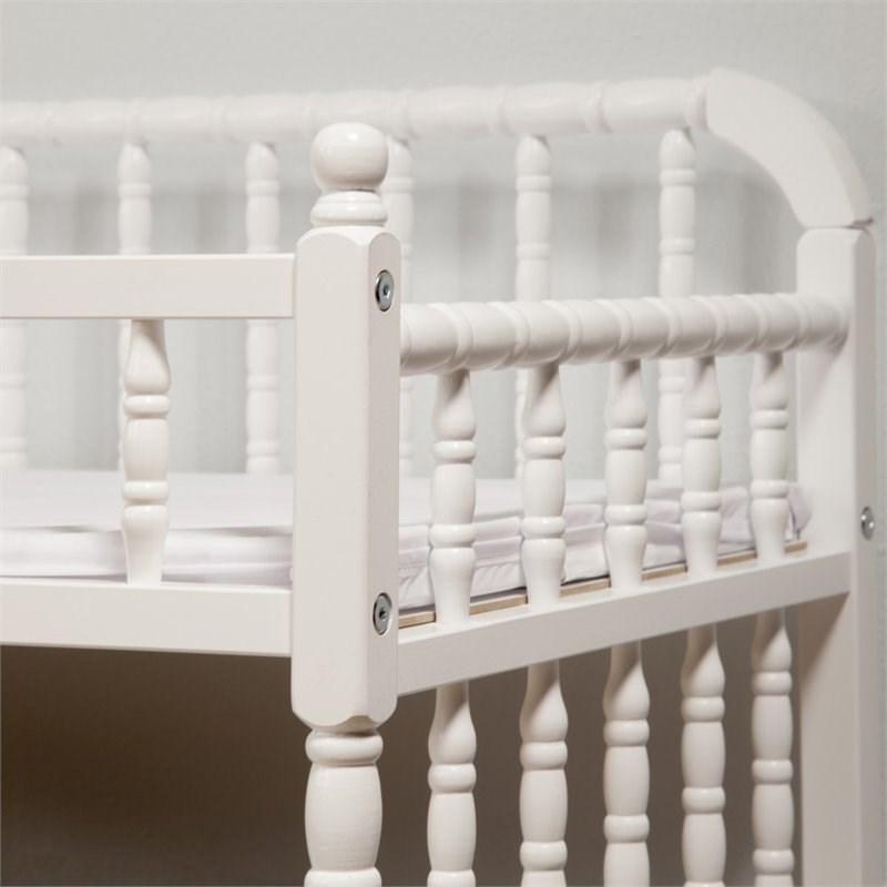 3 in 1 Convertible Crib Set with Matching Changing Table in White