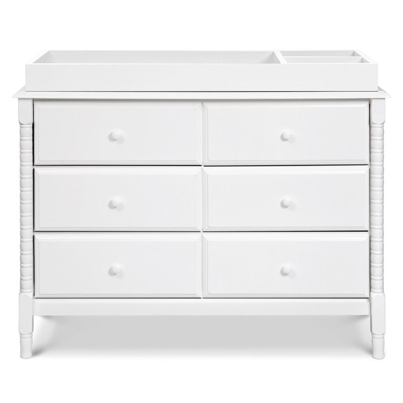 DaVinci Jenny Lind Spindle 6-Drawer Dresser in White