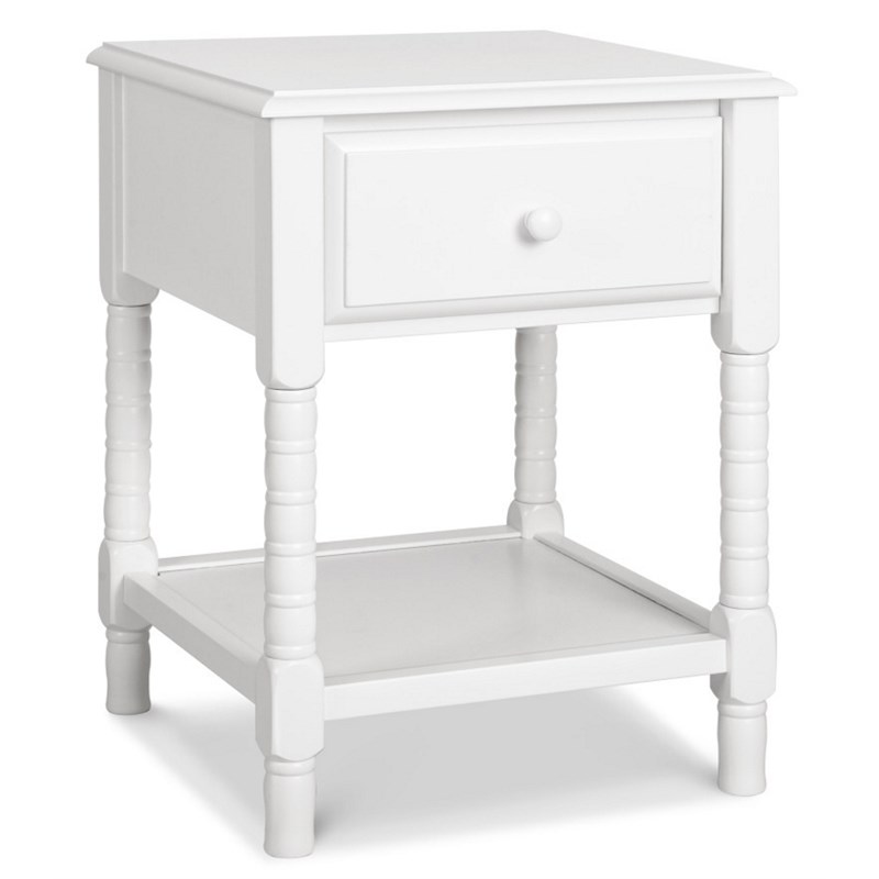 DaVinci Jenny Lind Engineered Wood Spindle Kids Nightstand in White