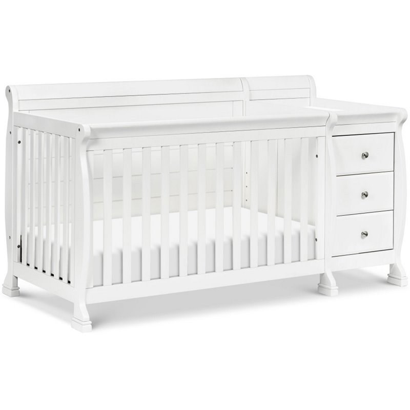 DaVinci Kalani 4-in-1 Convertible Crib & Changer in White