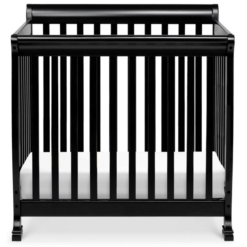 DaVinci Kalani 4-in-1 Convertible Mini Crib in Ebony