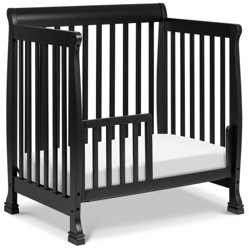 DaVinci Kalani 4-in-1 Convertible Mini Crib in Ebony