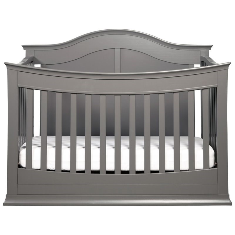 davinci meadow 4in1 convertible crib with toddler rail in slate m4501sl