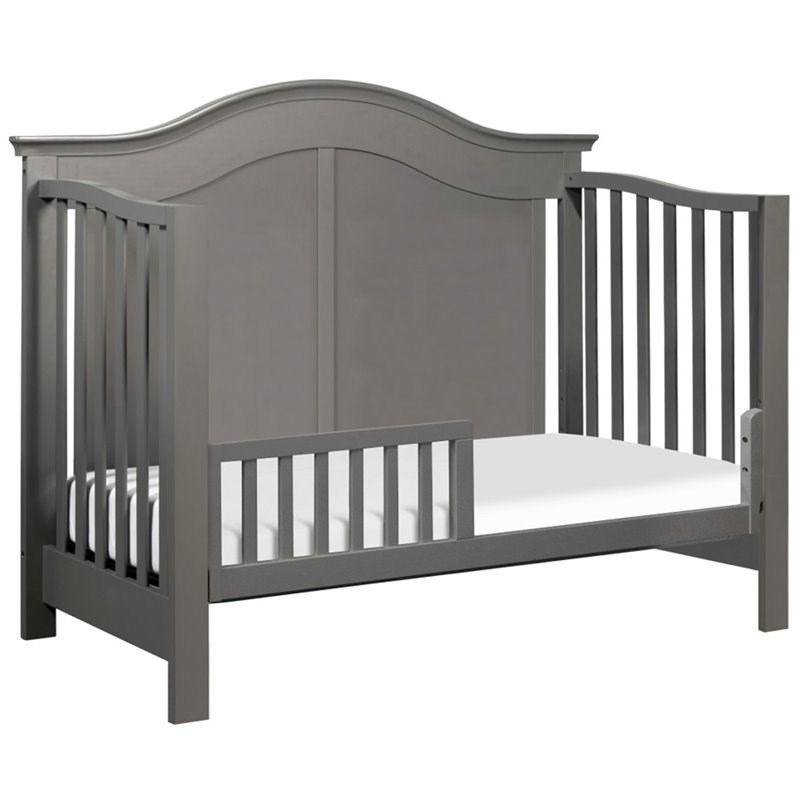 davinci meadow 4in1 convertible crib with toddler rail in slate m4501sl