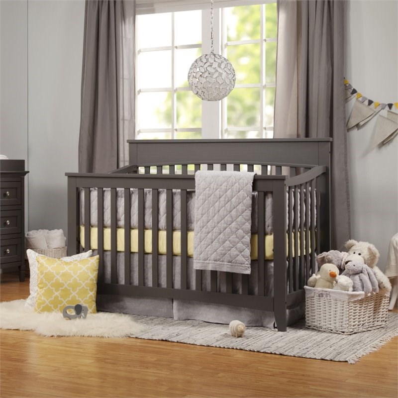 DaVinci Grove 4in1 Convertible Crib in Slate Homesquare