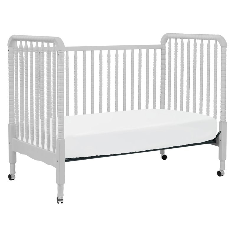 Da Vinci Jenny Lind 3 in 1 Convertible Crib in Fog Gray Homesquare