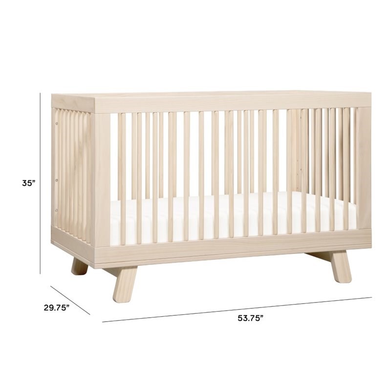 Hudson 3in1 Convertible Crib & Toddler Bed Conversion Kit Washed