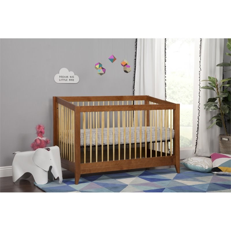 Sprout 4-in-1 Convertible Crib & Toddler Bed Conversion Kit Chestnut/Natural