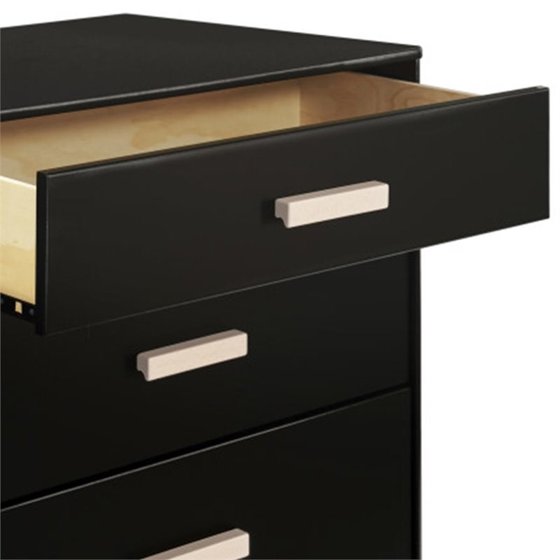 Babyletto Lolly 6 Drawer Double Dresser in Black and Natural