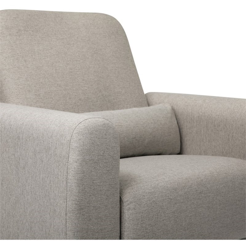 Baby Tuba Extra Wide Swivel Glider In Performance Grey Eco Weave Homesquare Baby Tuba Extra Wide Swivel Glider, Double Wide Swivel Chair
