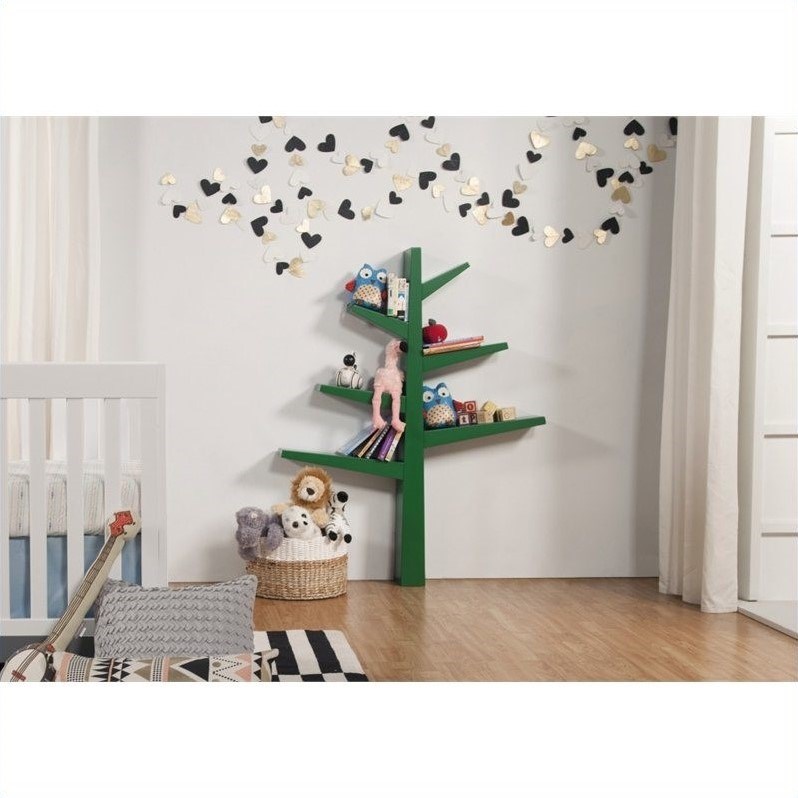 Babyletto Spruce Tree Bookcase in Green