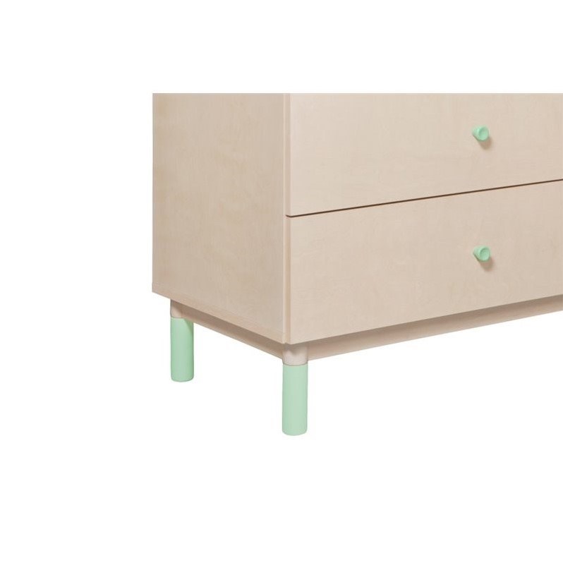 Babyletto Gelato 3 Drawer Dresser with Removable Changing Tray in Washed Natural