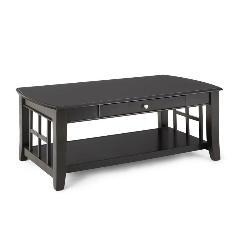 Cassidy 2 Piece Transitional Coffee Table and End Table Set in Black ...