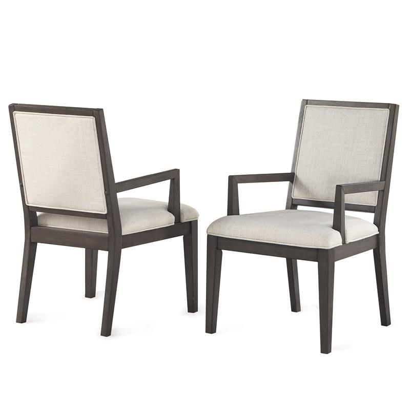 Steve Silver Mila Washed Gray Arm Chair