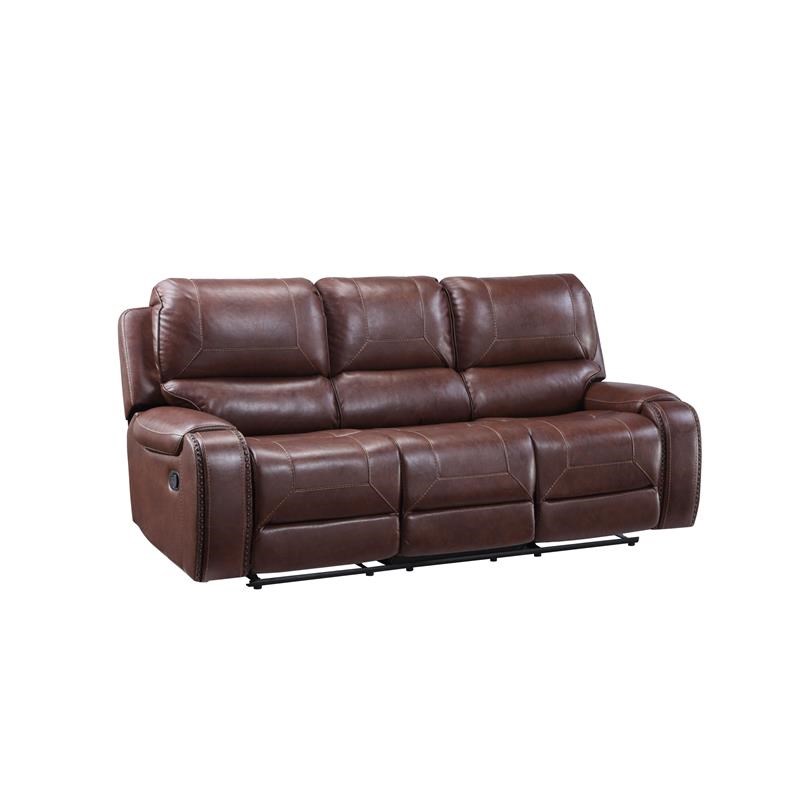 Steve Silver Keily Brown Faux Leather, Steve Silver Leather Sofa