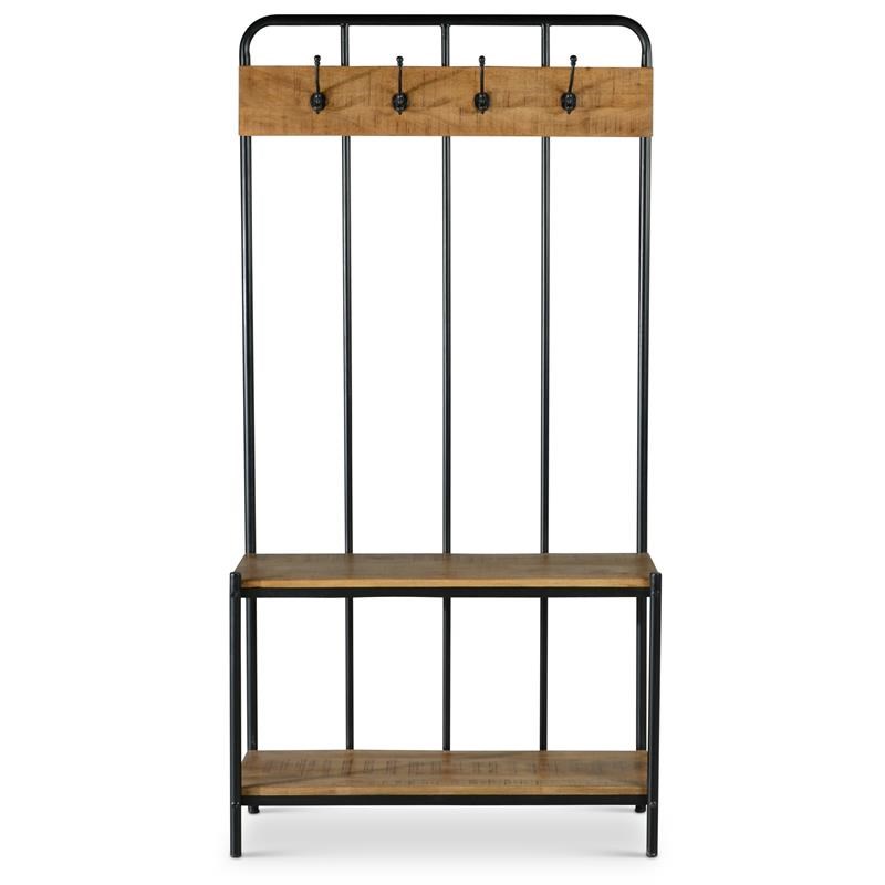 Steve Silver Camino Black Metal Hall Tree Homesquare