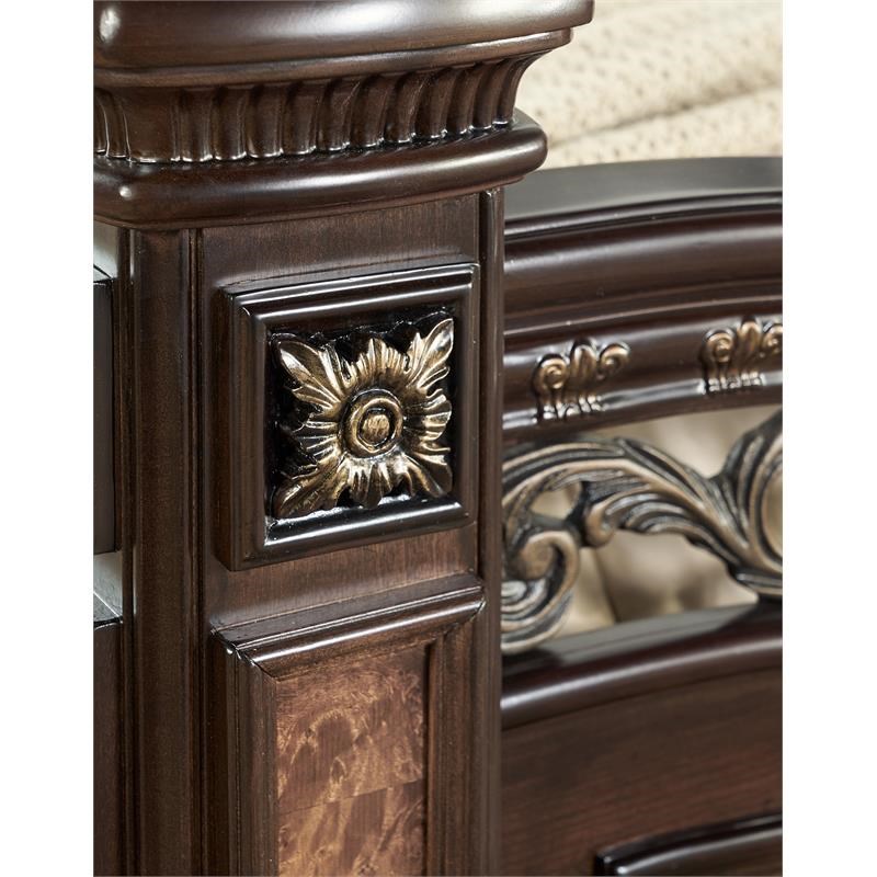 Steve Silver Monte Carlo Rich Cocoa Chocolate King Bed Complete