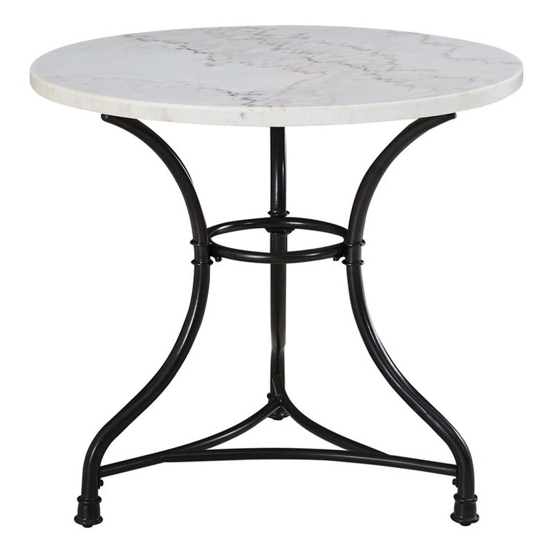 Steve Silver Claire Round White Marble, Steve Silver Marble Coffee Table
