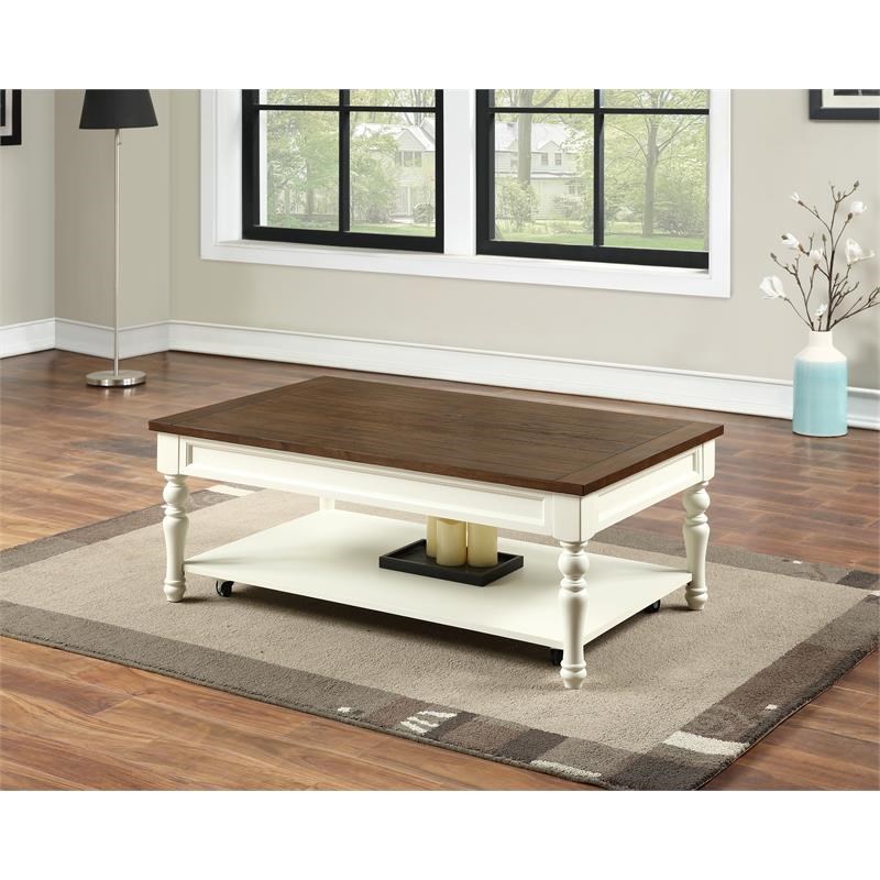 ivory wood coffee table