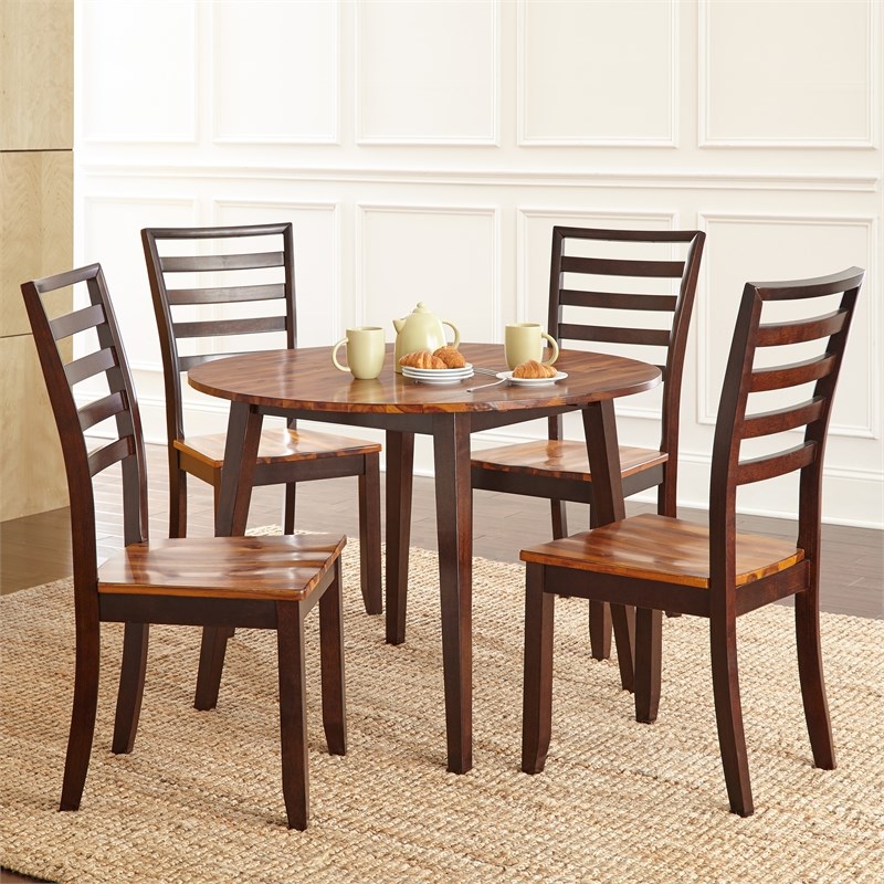 Steve Silver Company Abaco Double Drop Leaf Wood Dining Table | Homesquare