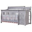Sorelle Princeton Elite Crib and Changer in Weathered Gray