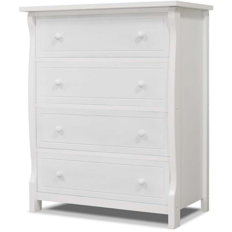 Sorelle Princeton Elite 4 Drawer Dresser in White