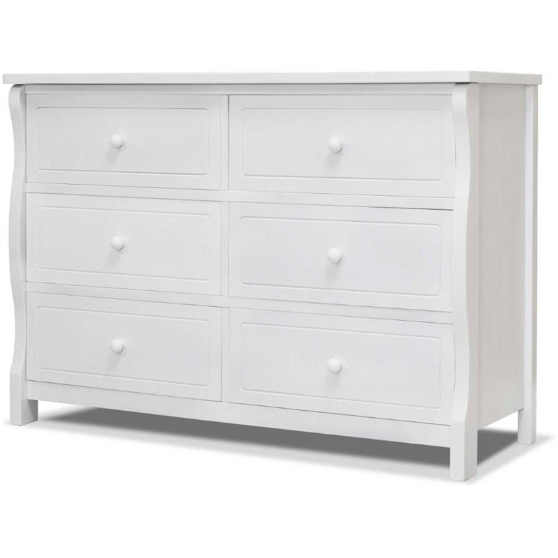 Sorelle Princeton Elite Double Dresser in White