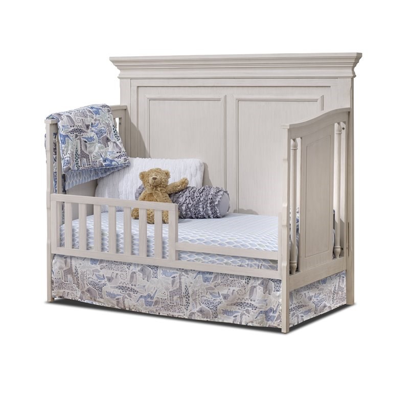 Sorelle Furniture Portofino Wood Crib for Child's Nursery in Brushed Ivory